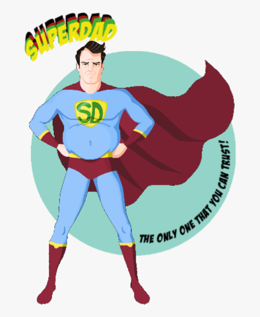 Transparent Superhero Dad Clipart - Superman, HD Png Download