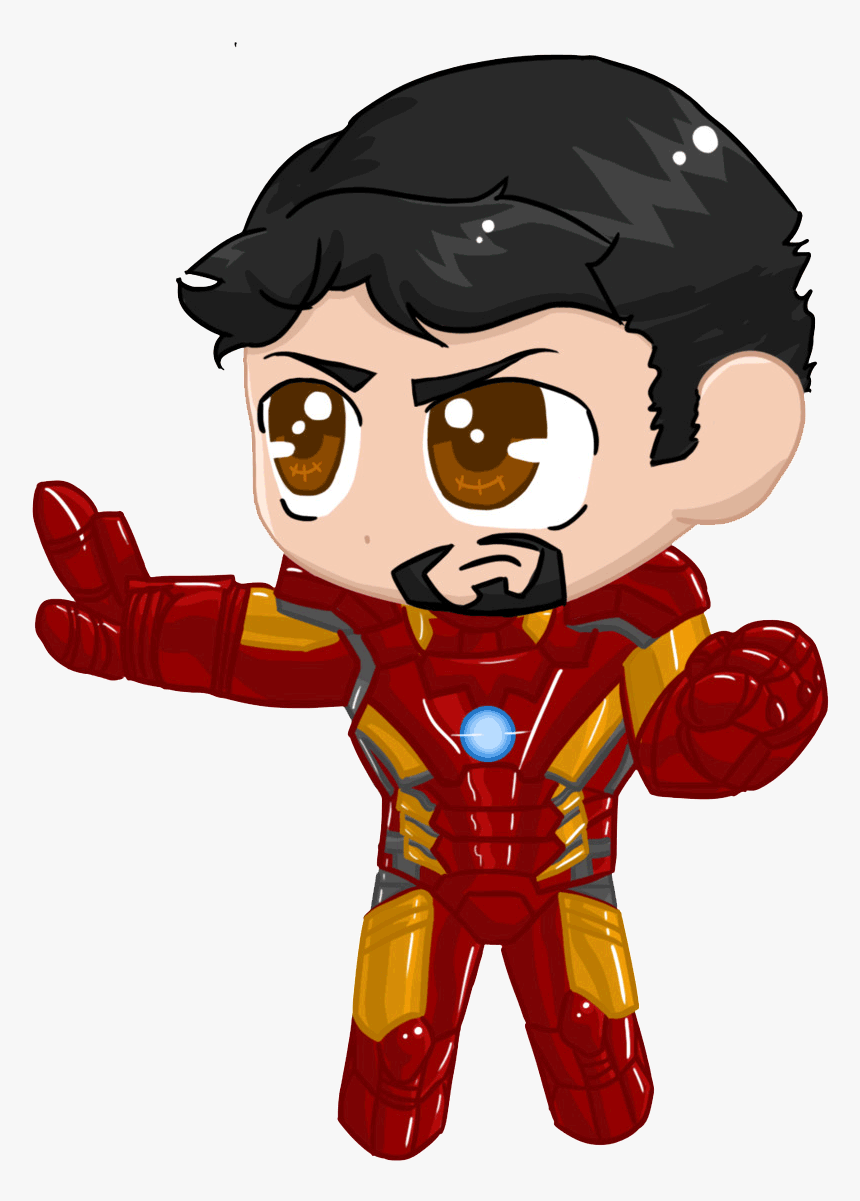 Iron Man Cartoon - Iron Man Cartoon Chibi, HD Png Download
