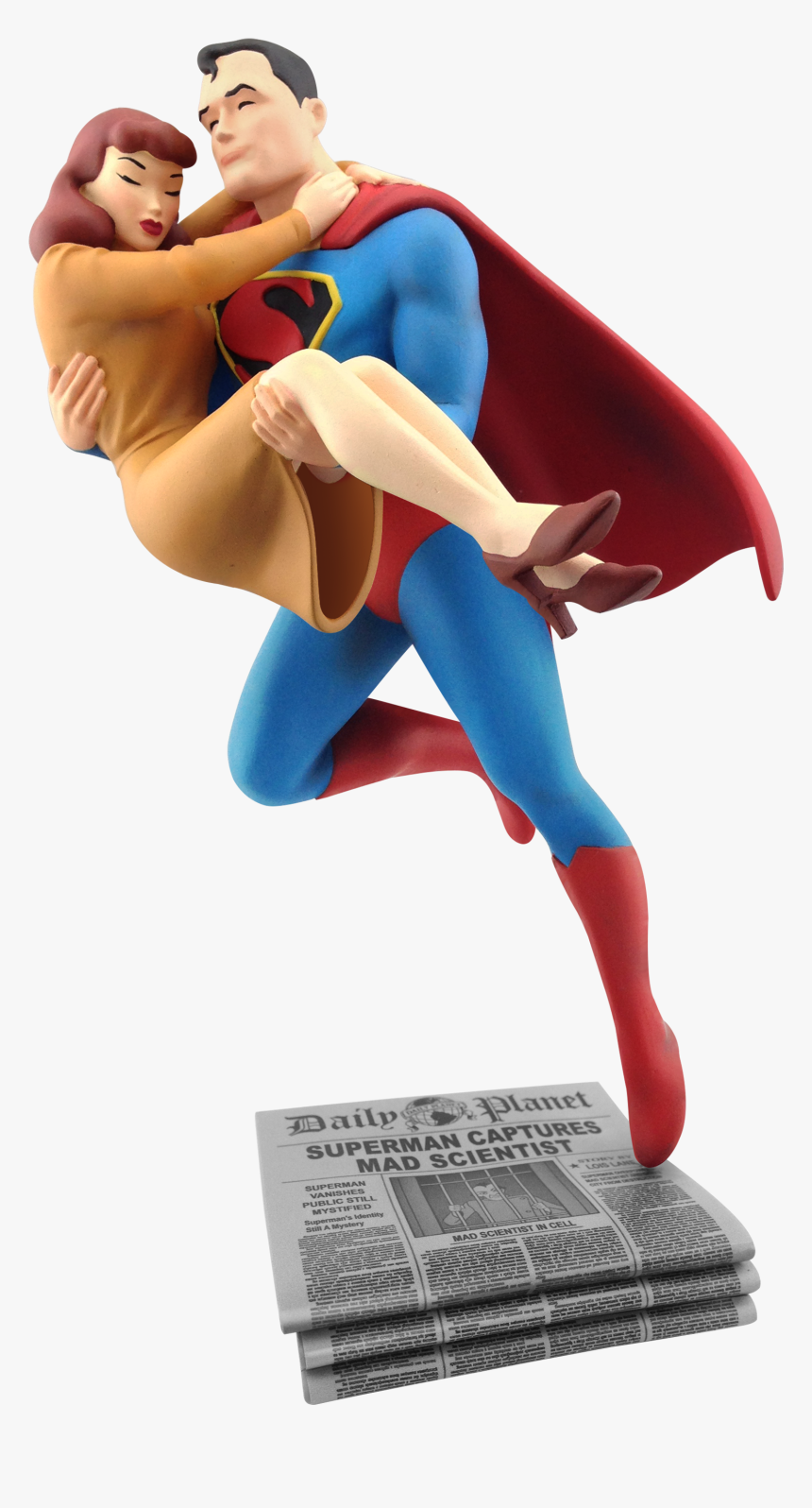 Superman Flying Png - Superman Lois Lane Figure, Transparent Png
