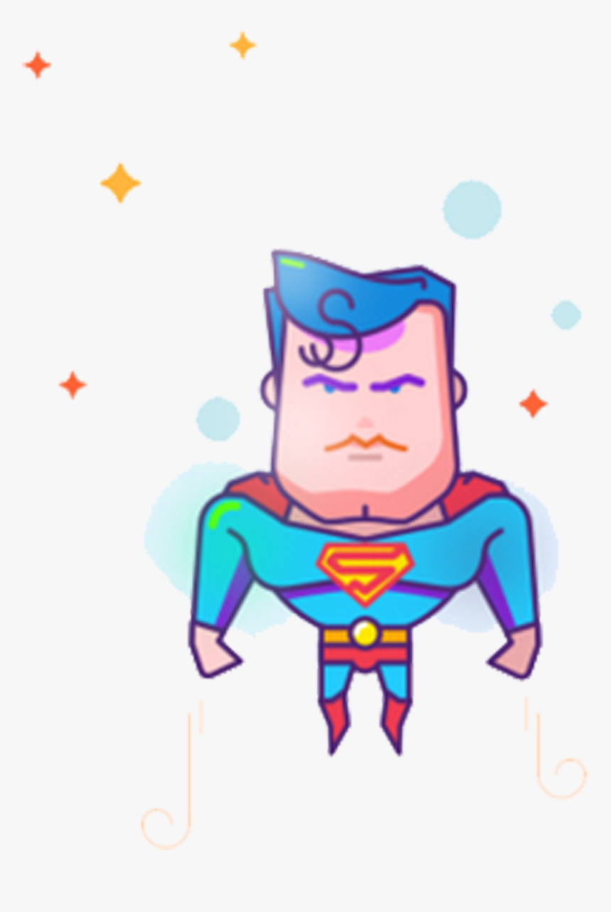 Superman Illustration Creative Transprent Png Superhero - Illustration, Transparent Png