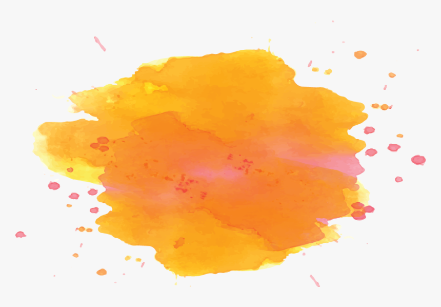 Splash Brush Orange Png, Transparent Png