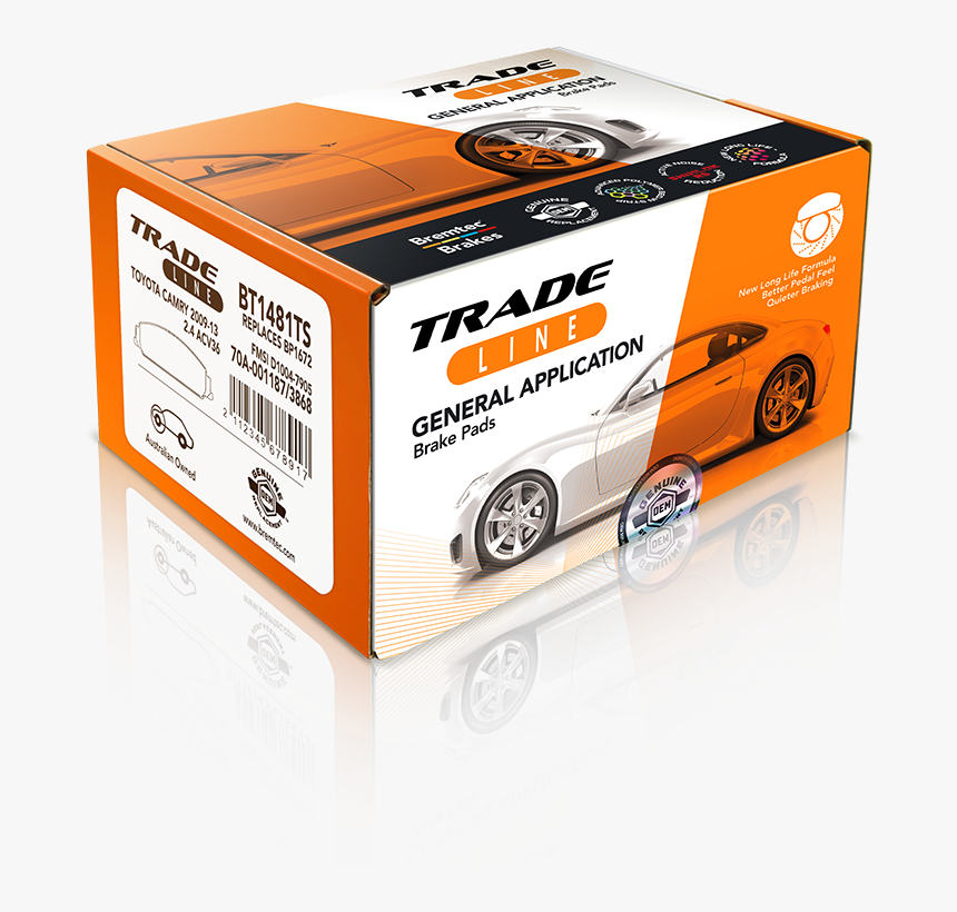 Trade-line® Brake Pads
general With A New
advanced - Brake Pad Made Poland, HD Png Download