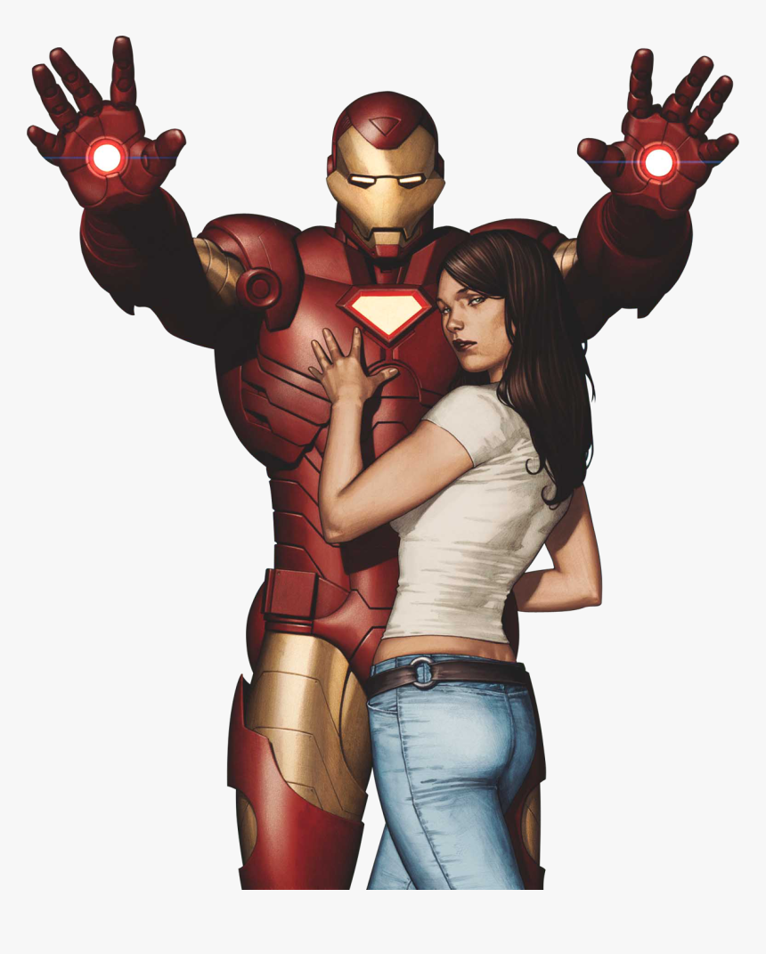 Jessica Drew And Iron Man, HD Png Download