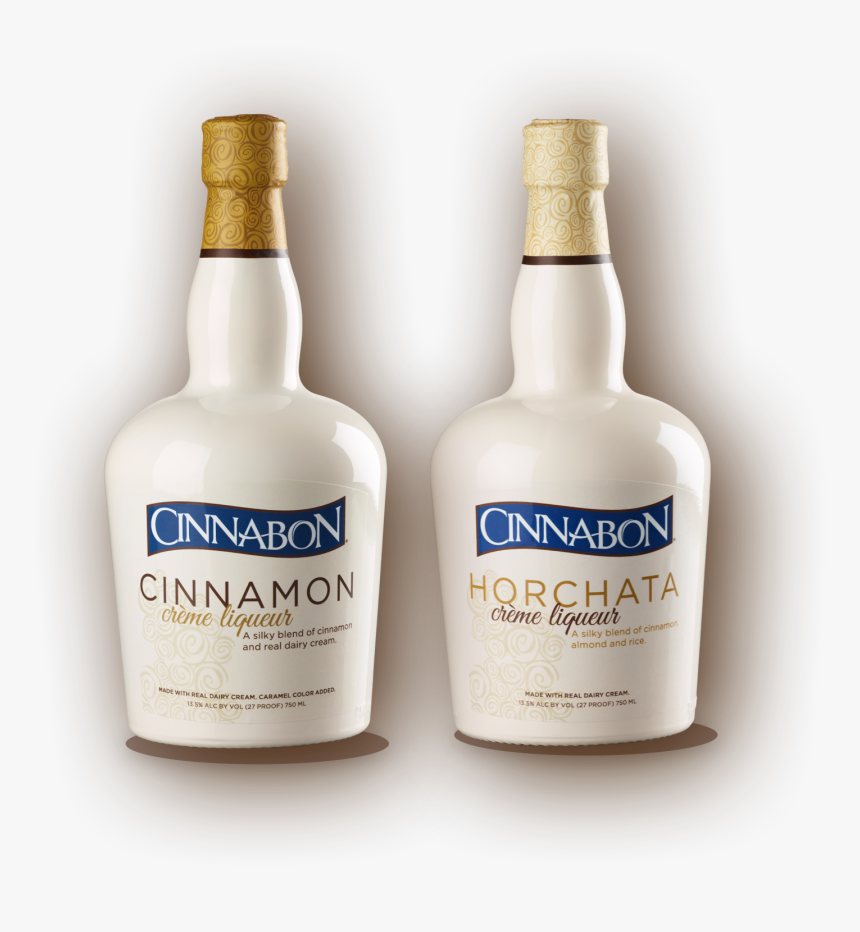 A Bottle Of Cinnabon Cinnamon Creme Liqueur Next To Cinnabon Cinnamon