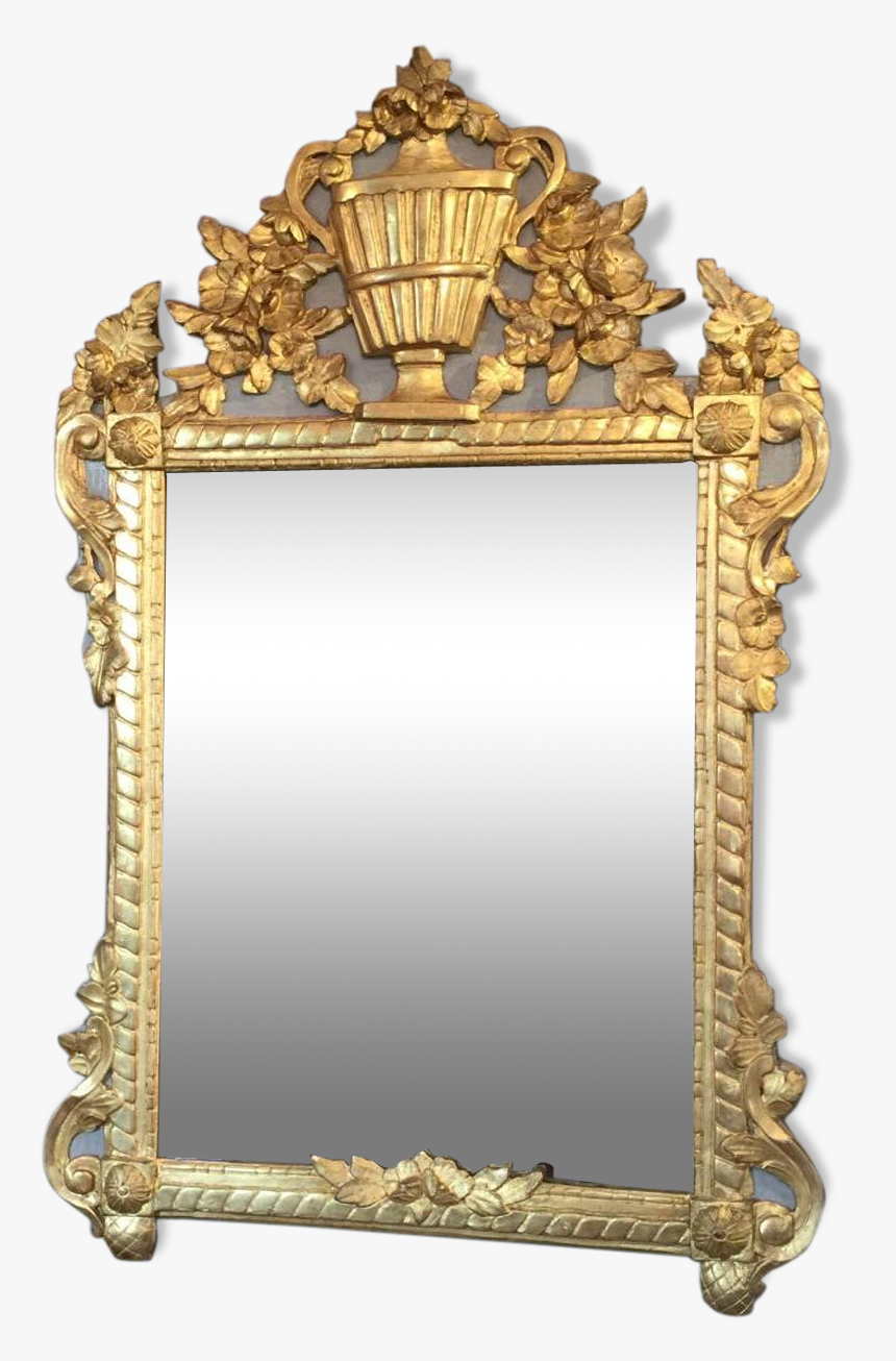 Antique Mirror Louis Xvi Gilded Wood 
 Src Https, HD Png Download