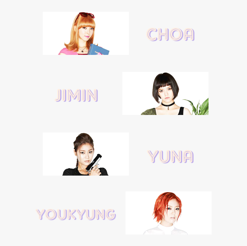 Profile01 - Aoa Member And Names And Leader, HD Png Download