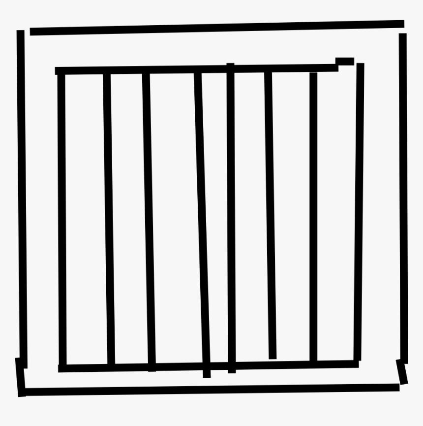 Square,angle,fence - Bars Clip Art, HD Png Download
