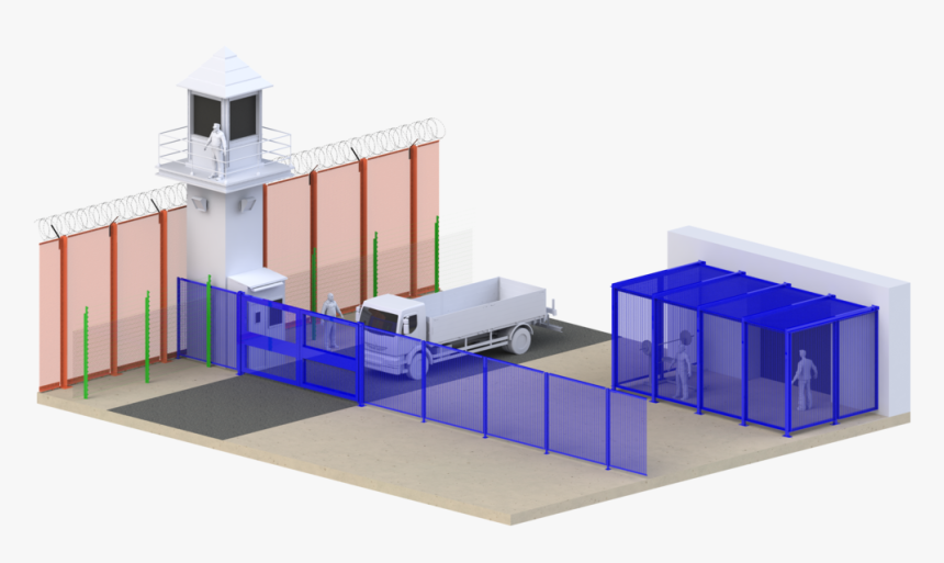 Prison Concept Render 2 - House, HD Png Download