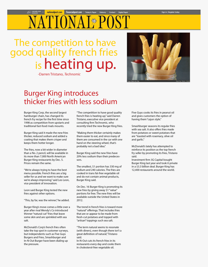 Mcdonald S - National Post, HD Png Download