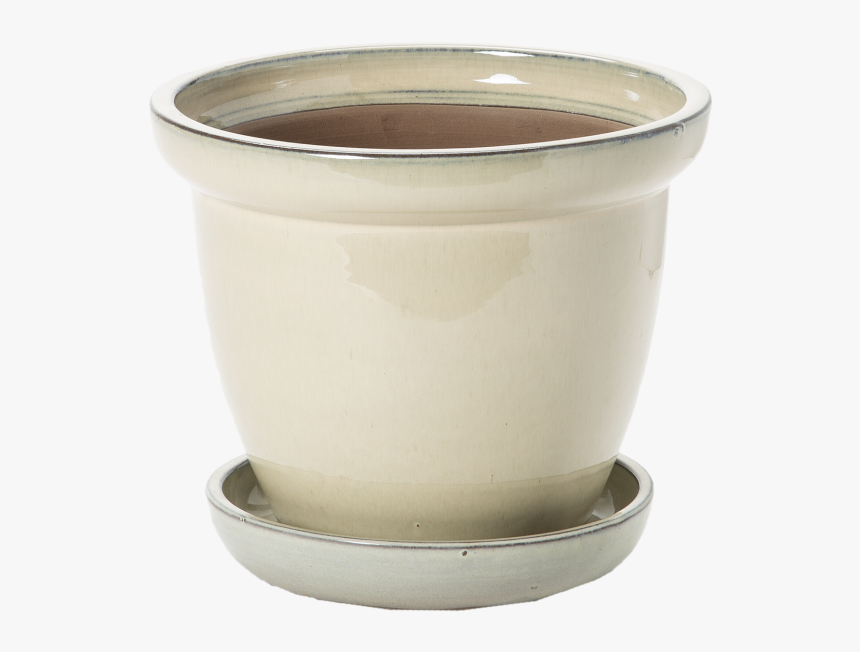 10 X9 H Planter W/saucer 
 Title 10 X9 H Planter W/saucer - Earthenware, HD Png Download