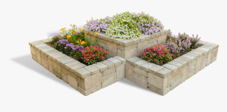 Euro Block Mansfield Planter Bed Mulch Bed, HD Png Download