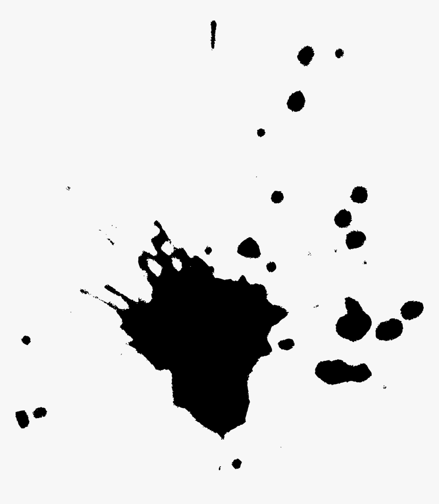 Black And White Paint Clip Art - Illustration, HD Png Download