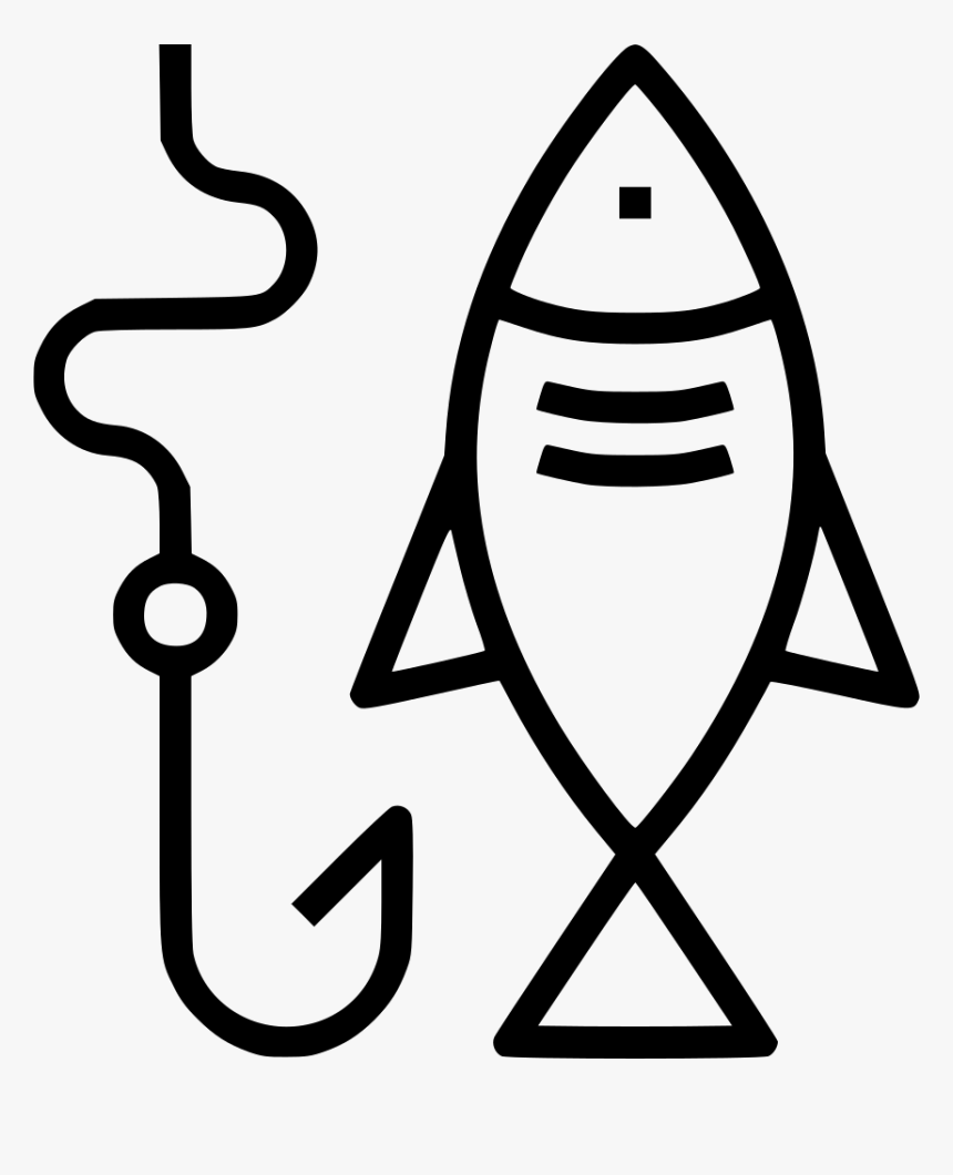 Fishing Hook - Transparent Png Fishing Icon, Png Download