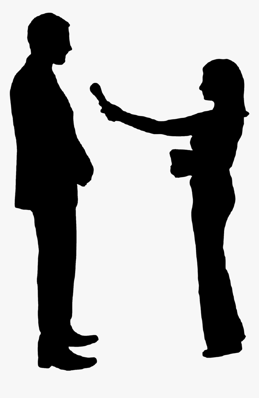 Interview Silhouette Png, Transparent Png
