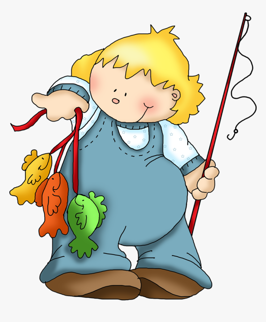 Fish Hook With Worm - Kids Fishing Clip Art Free, HD Png Download