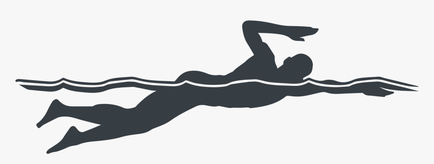 Swimmer Silhouette, HD Png Download