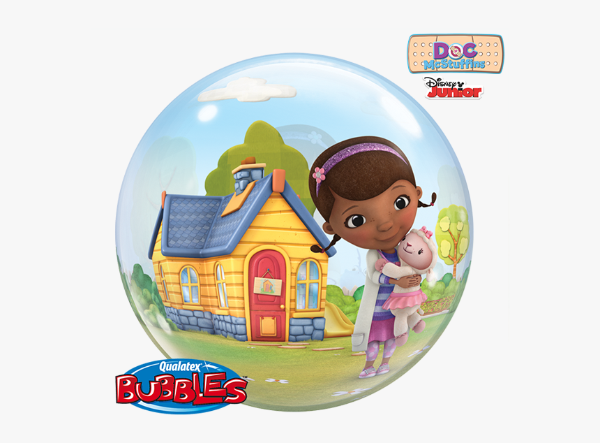 1 X - Doc Mcstuffins Balloon Centerpieces, HD Png Download