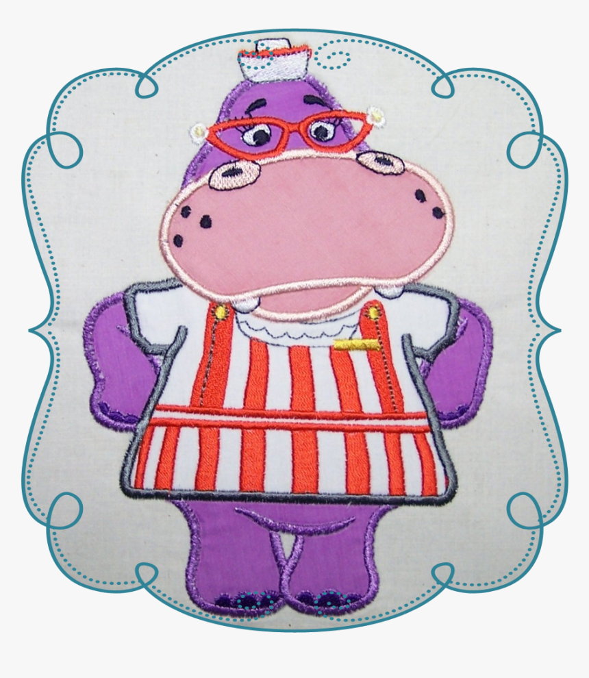 Hanna Hippo - Embroidery, HD Png Download