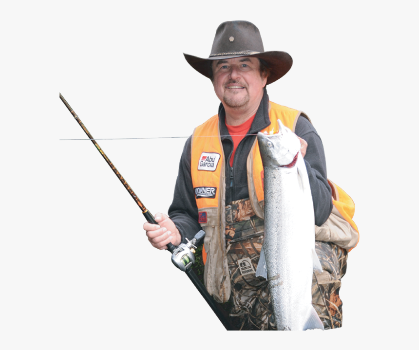 Guy With A Fishing Pole Transparent, HD Png Download