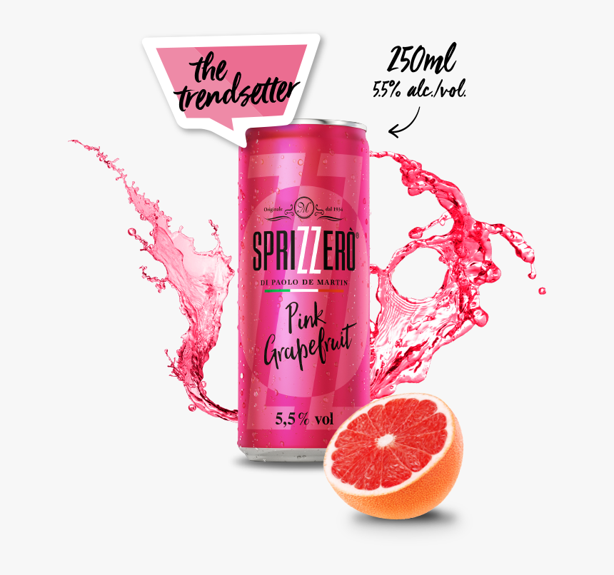 Sprizzerò Pink Grapefruit Composing - Drink Can Pink, HD Png Download