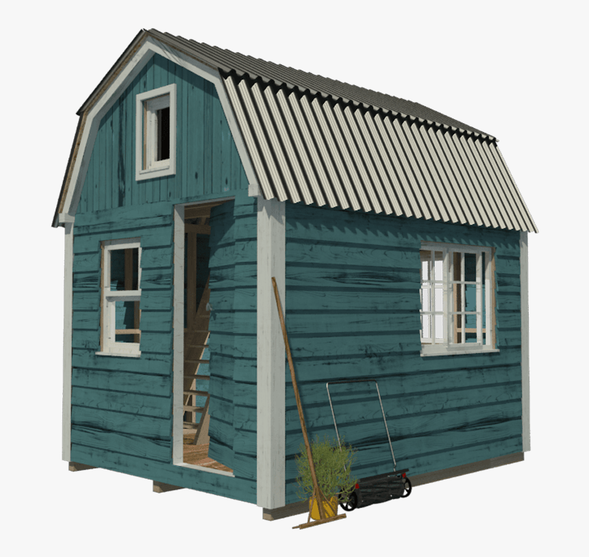 Barn - Gambrel Roof Shed, HD Png Download