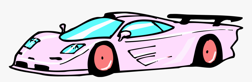 Pink,compact Car,car - Car Race Png Pink, Transparent Png