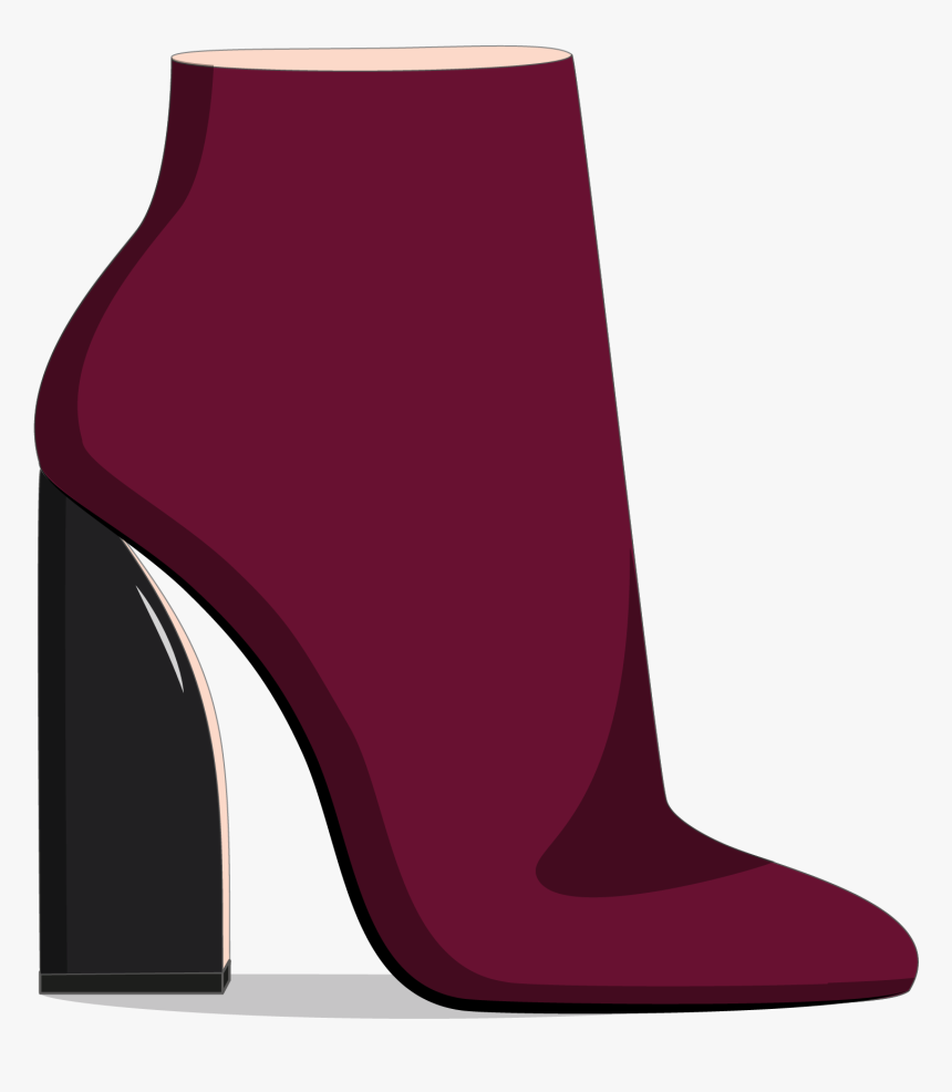 Heels Drawing Ankle Boot - Basic Pump, HD Png Download