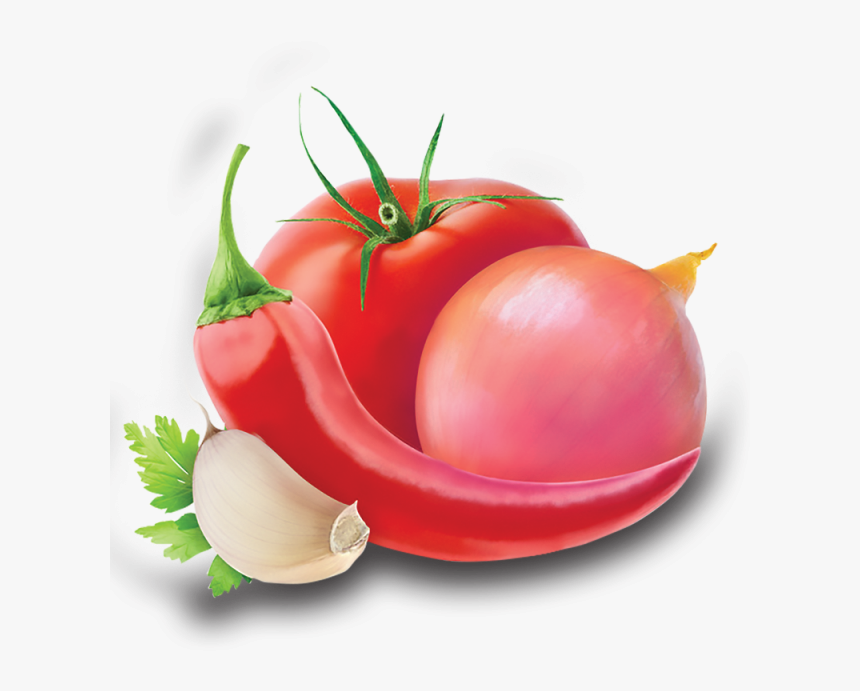 Garlic Clipart Fresh - Chili And Tomato Png, Transparent Png