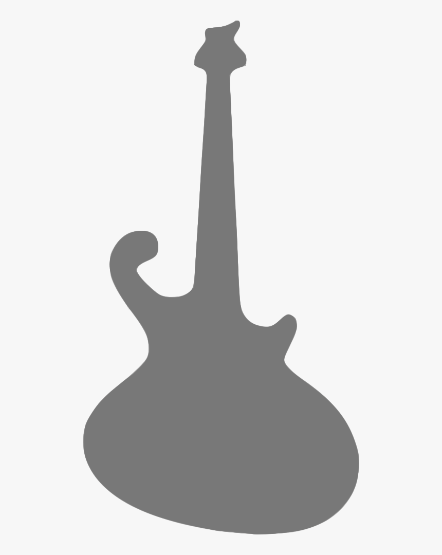 Silhouette Musique - Bass Guitar, HD Png Download