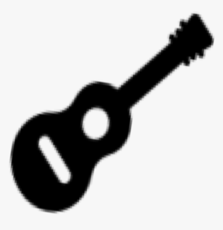 #silhouette #shadow #guitar #instrument #music #black - Illustration, HD Png Download
