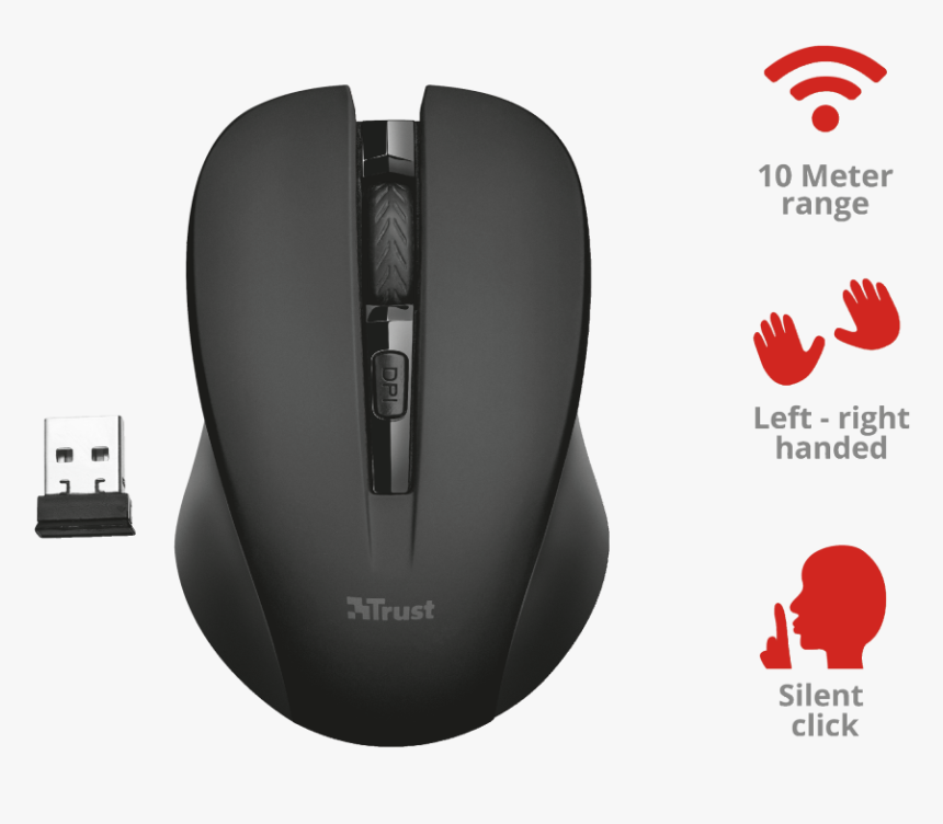 Mydo Silent Click Wireless Mouse, HD Png Download