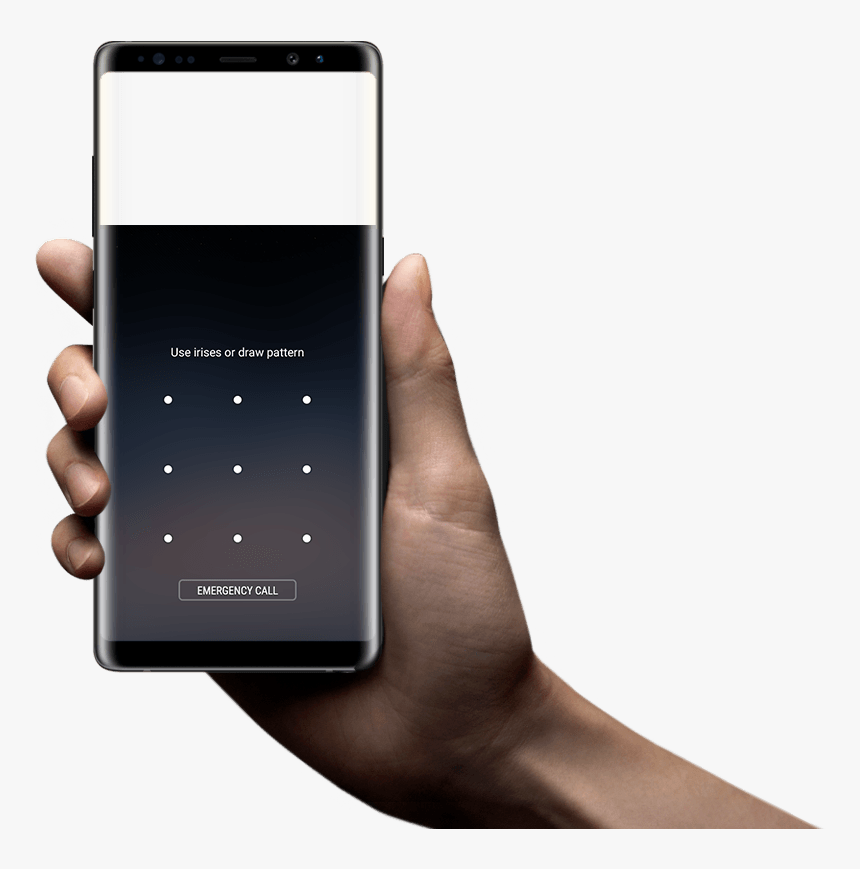 Samsung Galaxy Note 8 Png - Holding Samsung Note 8, Transparent Png