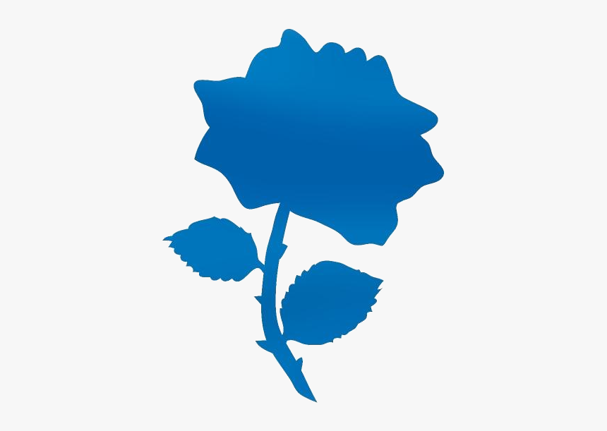 Transparent Single Rose Silhouette, Single Rose Png - Rose Clipart, Png Download