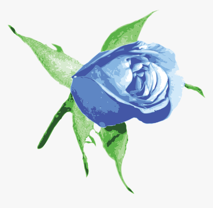Raseone Rose Blue Clip Arts - Transparent Background Light Blue Roses Png, Png Download