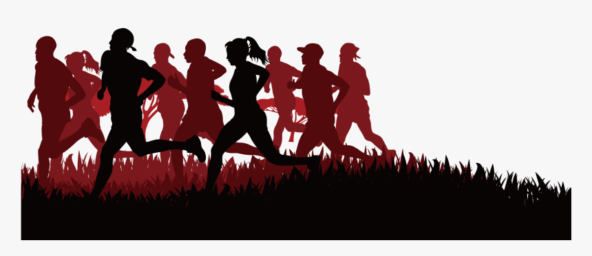 Running Olympic Sports Golf - Fun Run Silhouette Png, Transparent Png