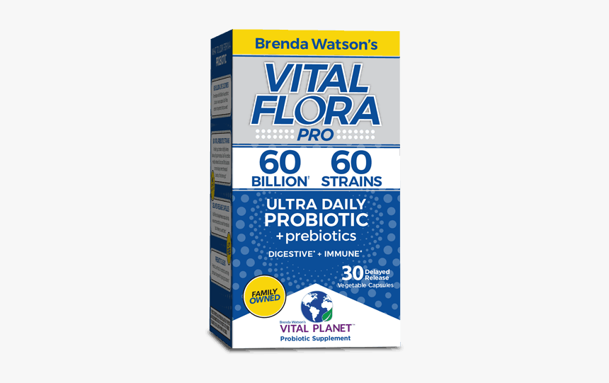 Vital Flora Ultra Daily Probiotic - Brenda Watson Vital Flora, HD Png Download
