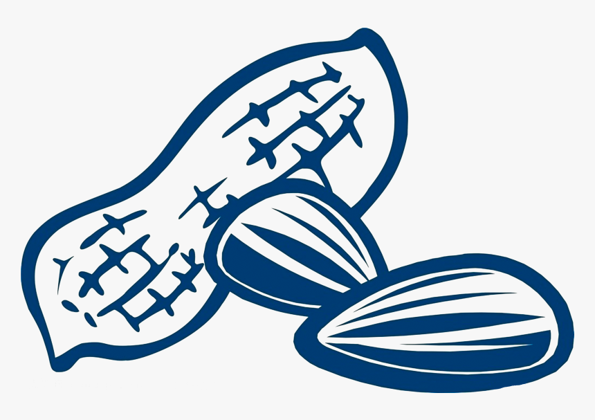 Peanut Kuaci Drawing Snack - 花生 Black And White Clipart, HD Png Download