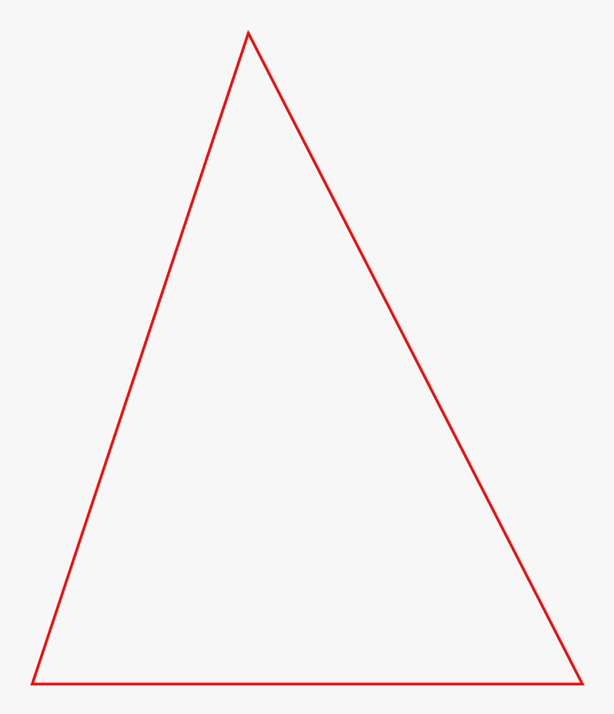 Transparent Geometric Shape Png - Trójkąt Równoboczny Jak Narysować, Png Download