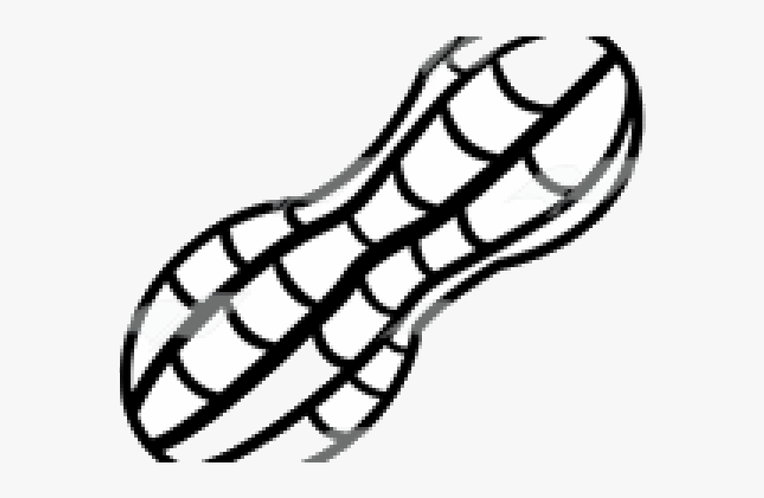 Peanut Clipart Outline Infant Bodysuit Transparent - Peanut Black And White Clipart, HD Png Download