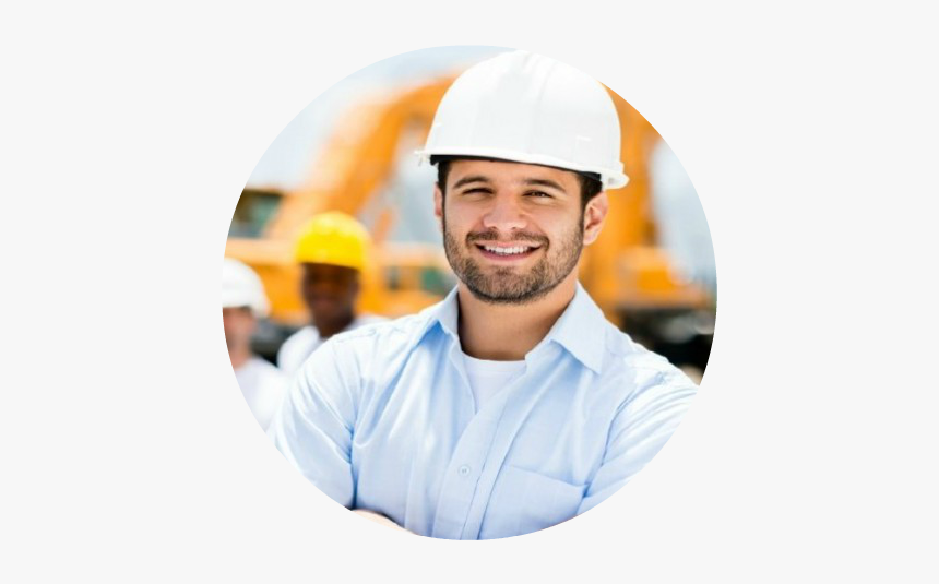 Large Happy Construction Worker1 - Construction Employee, HD Png Download