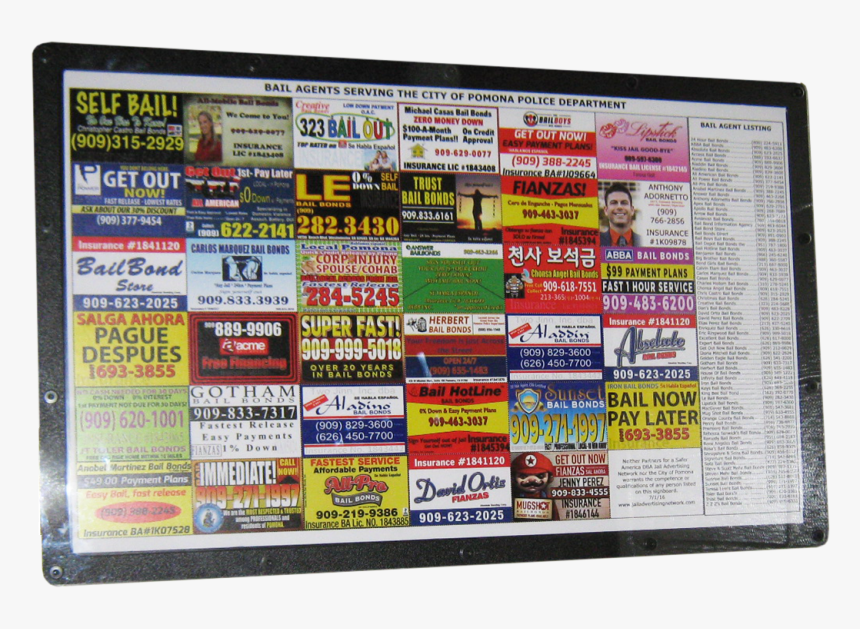 Bail Bond Advertisement In Jail, HD Png Download