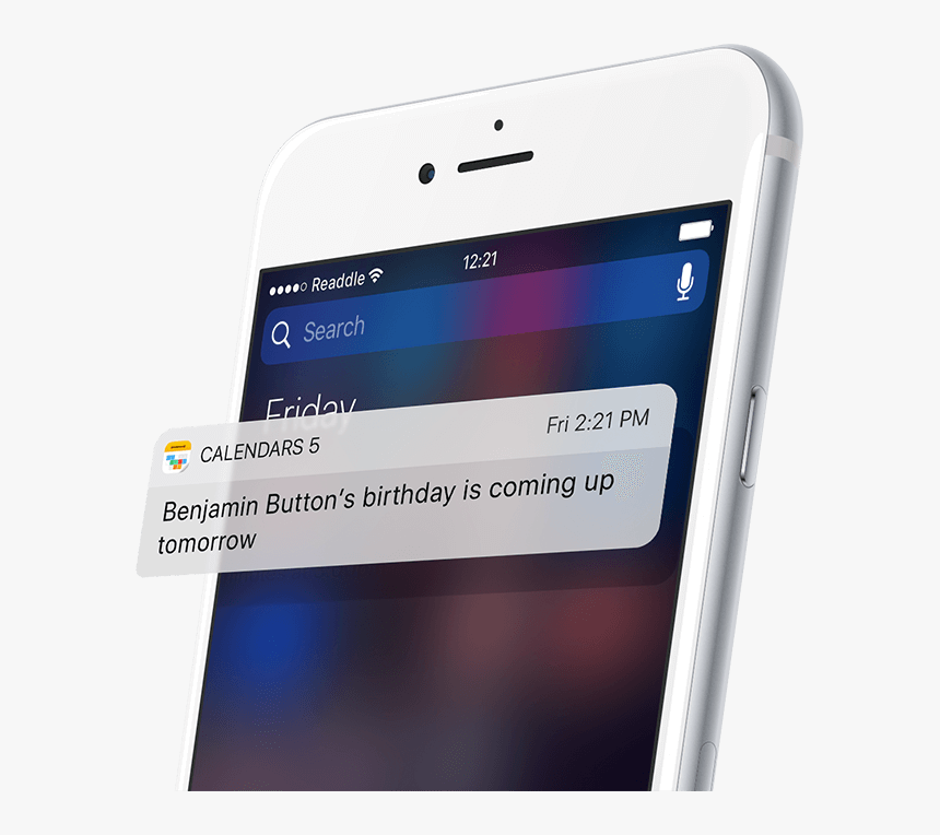 Iphone Calendar Notice Transparent, HD Png Download