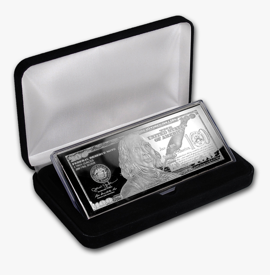 Silver 100 Dollar Bill, HD Png Download