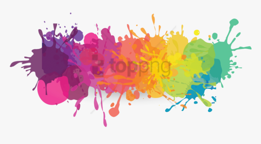 Free Png Download Colorful Paint Splatters Png Png - Paint Splatters, Transparent Png