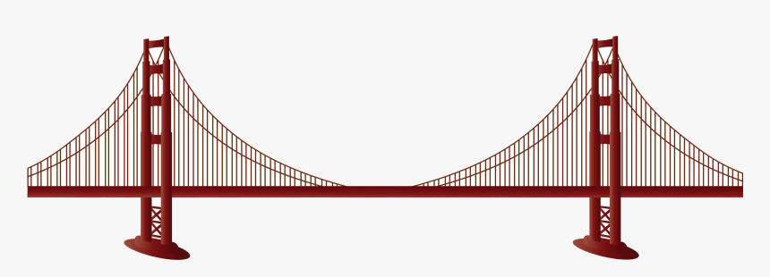Golden Bridge Palace Of - San Francisco Bridge Art Png, Transparent Png