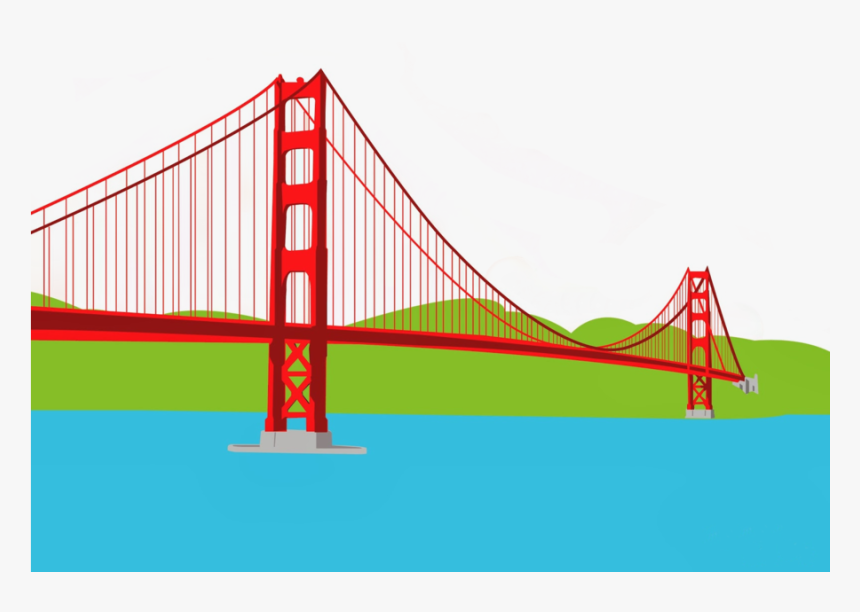 Golden Gate Bridge Clipart Golden Gate Bridge Crissy - Golden Gate Bridge, HD Png Download