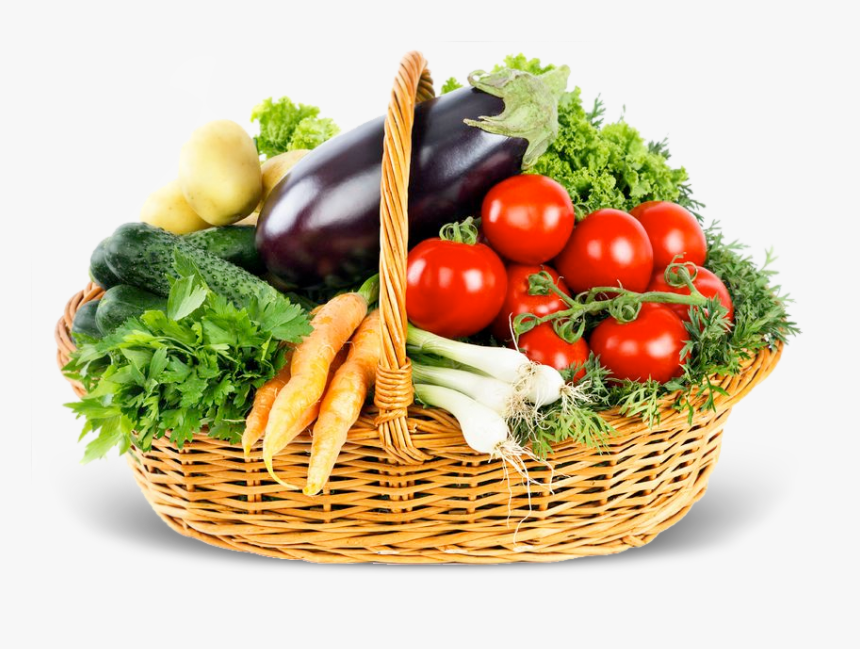 Transparent Vegetables In The Basket Png , Png Download - Vegetables In A Basket, Png Download