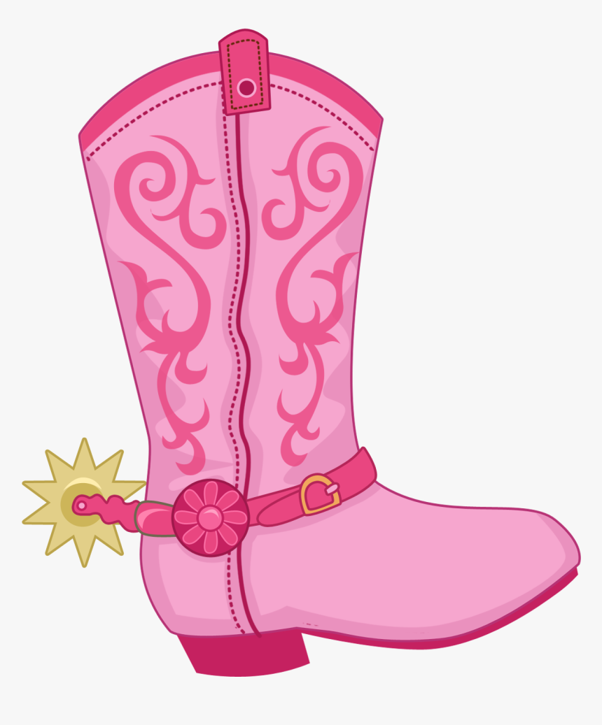 Boot Hat N Clip - Cowgirl Boots Clipart Png, Transparent Png