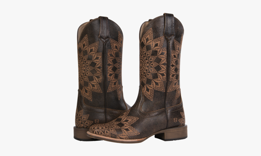 Women S All Around Square Toe Dallas Distressed Havana - Cowboy Boot, HD Png Download