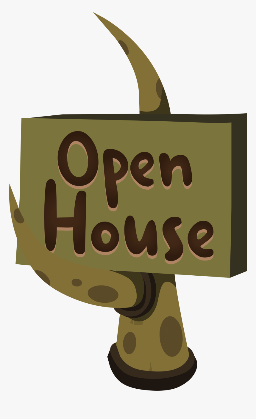 This Free Icons Png Design Of Firebog Open House Sign - Open House Clipart .png, Transparent Png